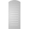 Ekena Millwork Arch Top Surface Mount PVC Gable Vent: Non-Functional, w/2"W x 1-1/2"P Brickmould Frame, 14"W x 32"H GVPAR14X3202SN - alternate 3